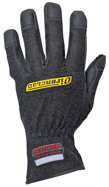 2XL Black Gauntlet Cuff Heat Resistant Gloves