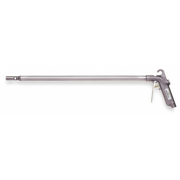 Long John Safety Air Blow Gun, 36 in Extension, Aluminum, Venturi Nozzle, Pistol Grip, 1/4 in FNPT