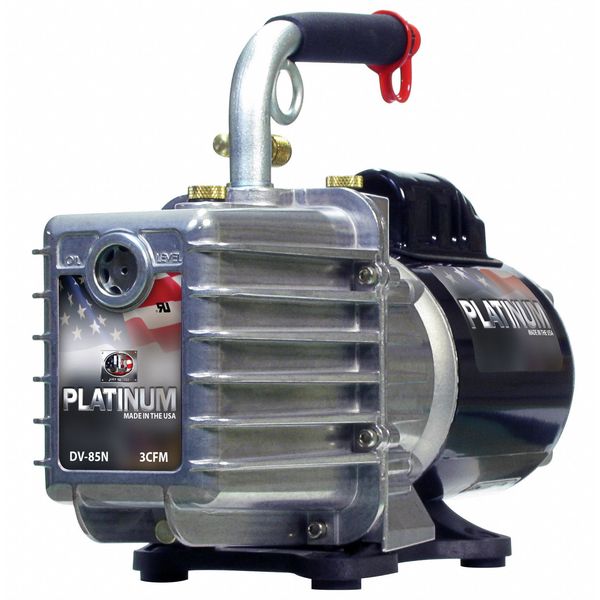 PlatinumÂ® Refrig Evacuation Pump, 3.0 cfm, 6 ft.