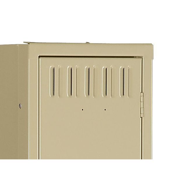Wardrobe Locker, 36 in W, 15 in D, 78 in H, (1) Tier, (3) Wide, Sand