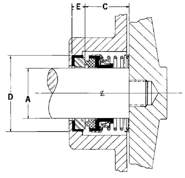 Seal, Pump Shaft, 1 In