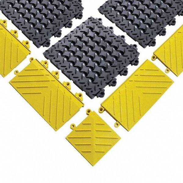 Interlocking Mat Edging PVC 6 in 6 in 1 in