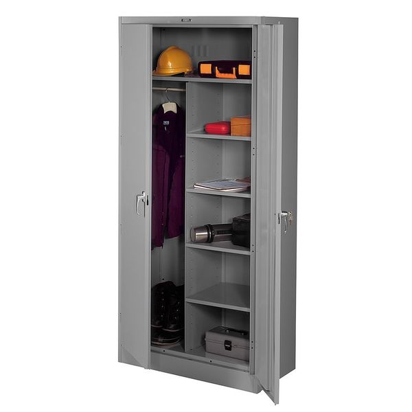 22 ga. ga. Carbon Steel Storage Cabinet, 36 in W, 78 in H, Stationary