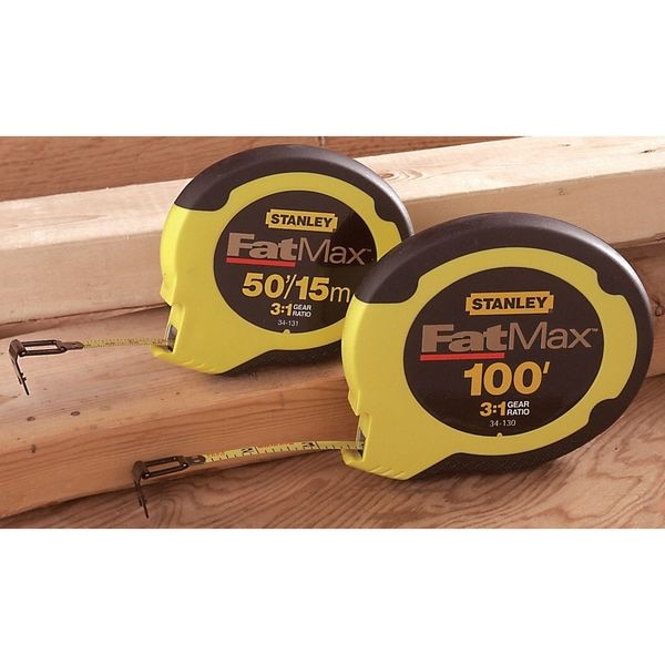 100 ft Tape Measure, 3/8 in Blade