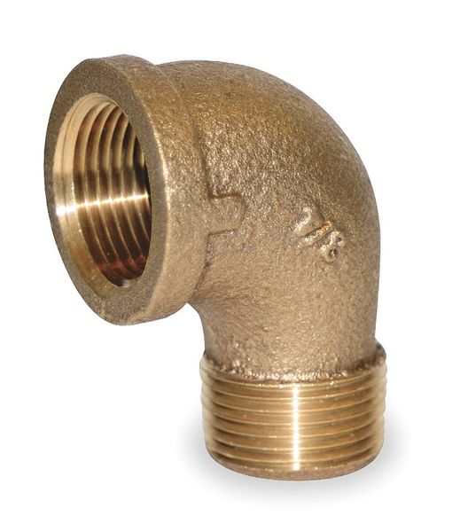 Red Brass 90 Degrees Street Elbow, MNPT x FNPT, 1/2