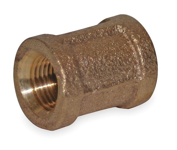 Red Brass Coupling, FNPT, 3/8