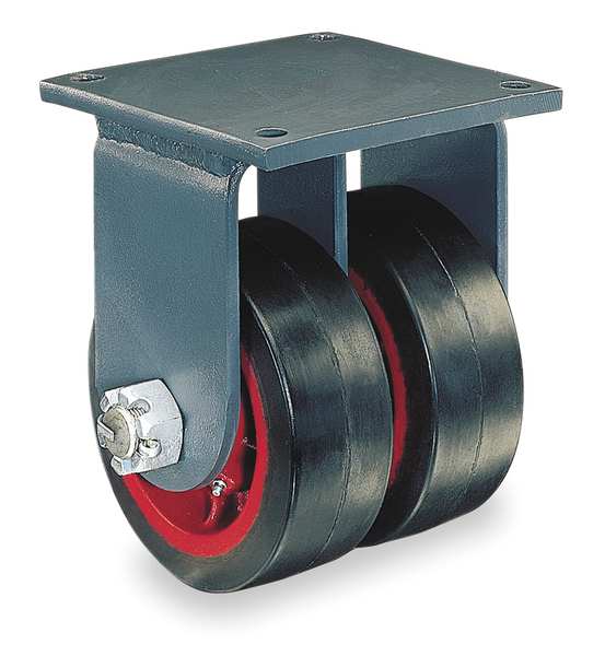 Dual Whl Caster, Polyurethane, 8in, 7000 lb