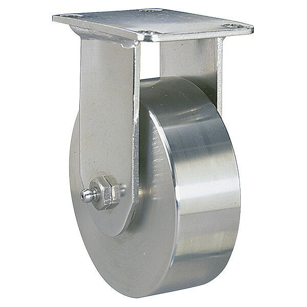 Plte Caster, Rgd, Poly, 8 in., 1500 lb., Blu