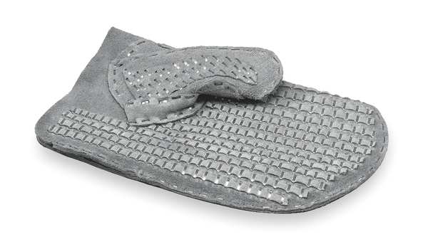 Drain Cleaning Mitt, Left-Hand, Leather with Steel Studs