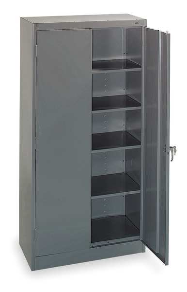 24 ga. ga. Steel Storage Cabinet, 36 in W, 72 in H, Stationary