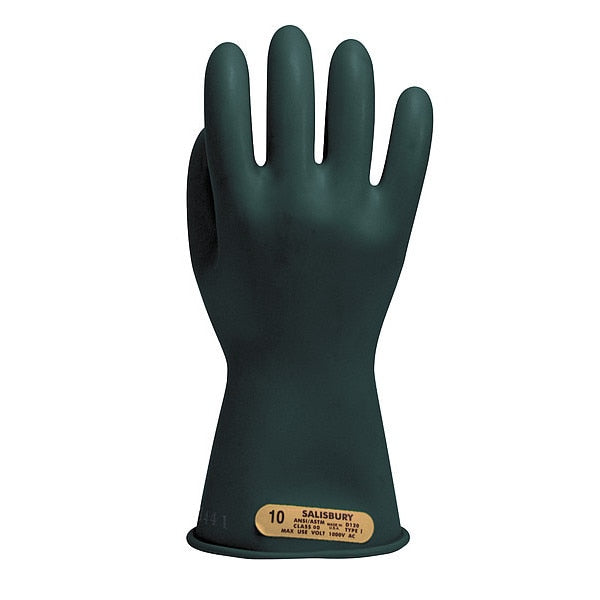 Electrical Gloves, Class 00, Black, Sz10, PR