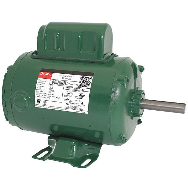 Agricultural Fan Motor, Permanent Split Capacitor, 1/2 HP, 115/230V AC, 850 Nameplate RPM, 56Z Frame