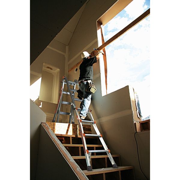 Multipurpose Ladder, 17 ft., IAA, Aluminum