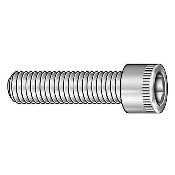 #0-80 Socket Head Cap Screw, Black Oxide Steel, 1/4 in Length, 100 PK
