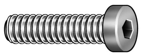 #10-24 Socket Head Cap Screw, Black Oxide Steel, 3/4 in Length, 100 PK