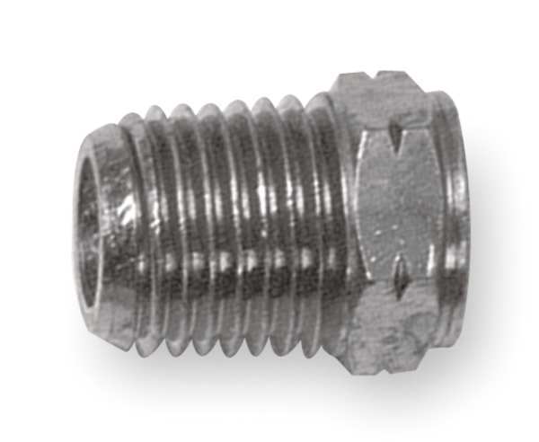 Nickel Plated Brass Reducing Bushing, MNPT x FNPT, 3/8