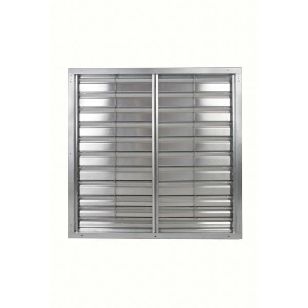 48 in Backdraft Damper / Wall Shutter, 48-1/2 in x 48-1/2 in