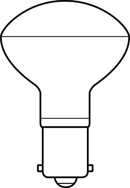 GE LIGHTING 25W, R14 Incandescent Light Bulb