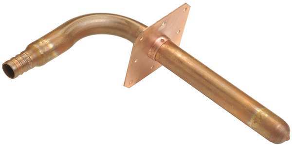 Stub Out, Copper, PEX w/Flange, 1/2