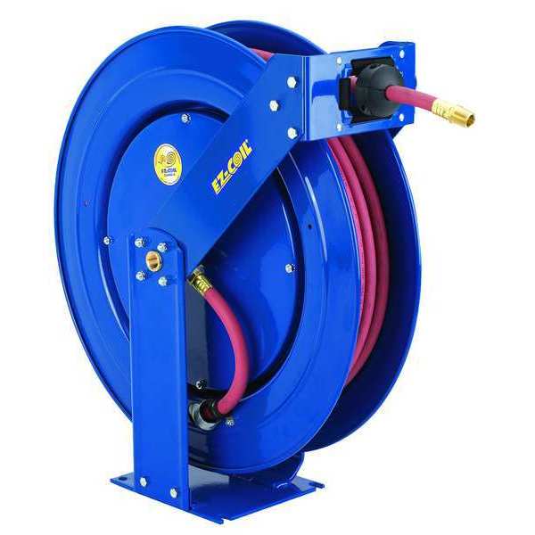 Spring Return Hose Reel, 3/8 in Hose Dia., 75 ft Length, 300 psi