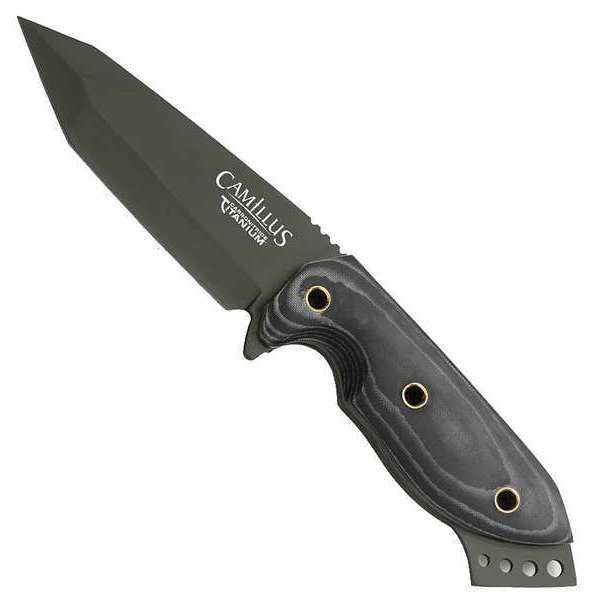 Fixed Blade Knife, Fine, Drop Point, 3-3/4