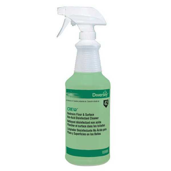 32 oz. Clear, Polyethylene Preprinted Trigger Spray Bottle