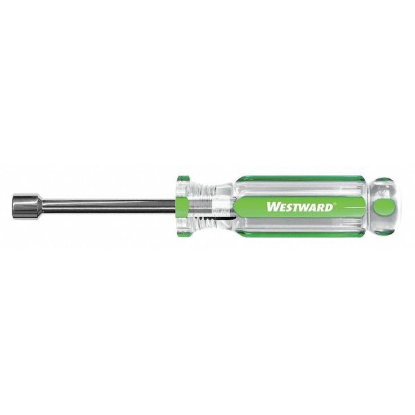 Nut Driver, 11/32 in., Hollow, Fluted, 3 in.