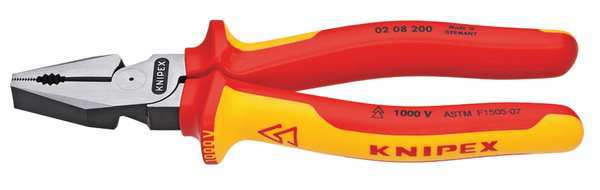 8 in Linemans Plier High Leverage, Steel
