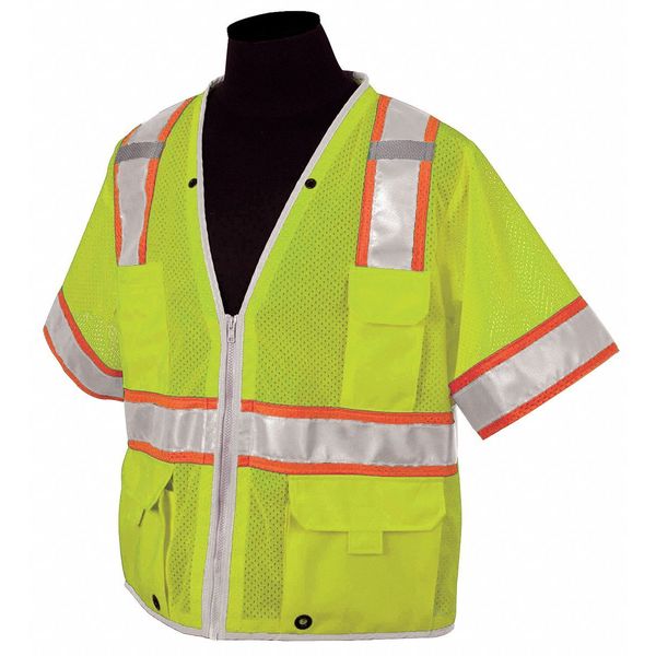 3XL Class 3 High Visibility Vest, Lime