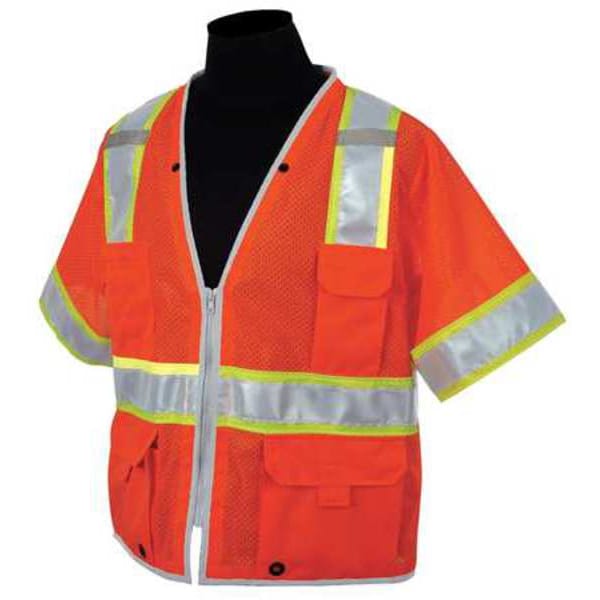 3XL Class 3 High Visibility Vest, Orange
