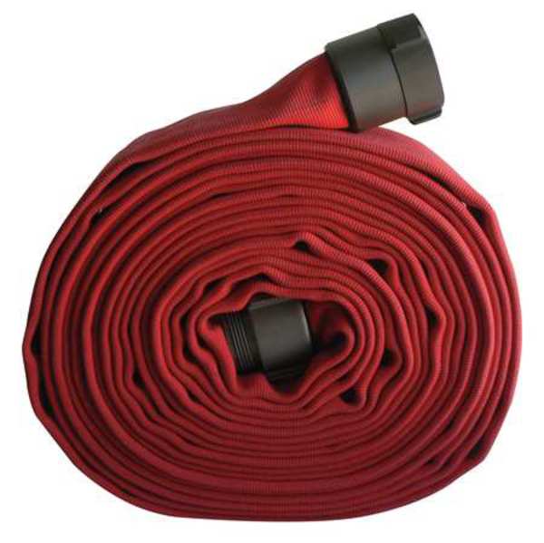 Attack Line Fire Hose, 50 ft. L, Red