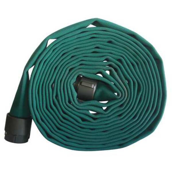 Attack Line Fire Hose, Green, 50 ft. L