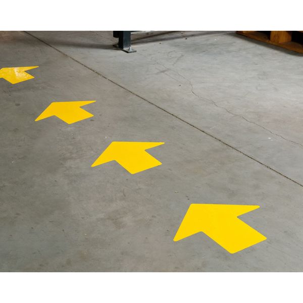 Floor Marking Tape, Arrow, 3In W, Bl, PK100