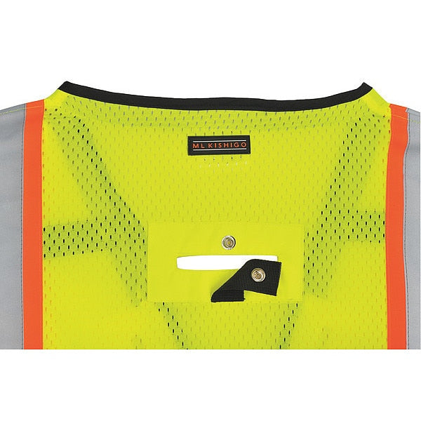 Fall Protection Vest, 4XL/5XL, Lime