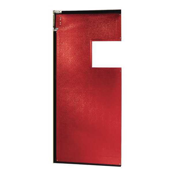 Flexible Swinging Door, 7 x 2.5 ft, Red