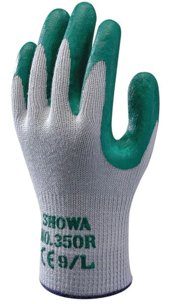 Cut Res Gloves, Nitrile, L, Gray/Green, PR