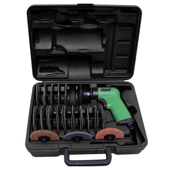 Angle Angle Grinder Kit, 1/4 in NPT Female Air Inlet, Medium Duty, 16,000 RPM, 0.4 hp