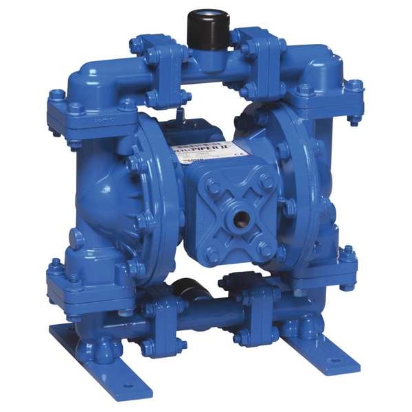 Double Diaphragm Pump, Aluminum, Air Operated, 15 GPM 220 Degrees F