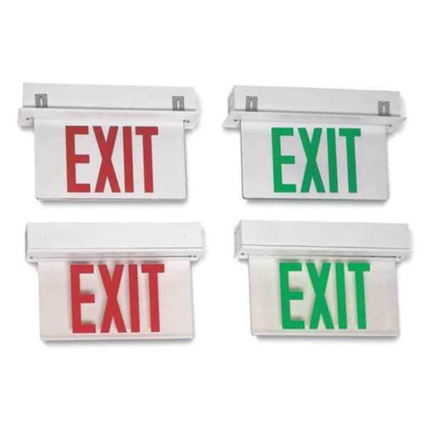 Exit Sign, Recessed Edgelit, ERXL1WRMBCR