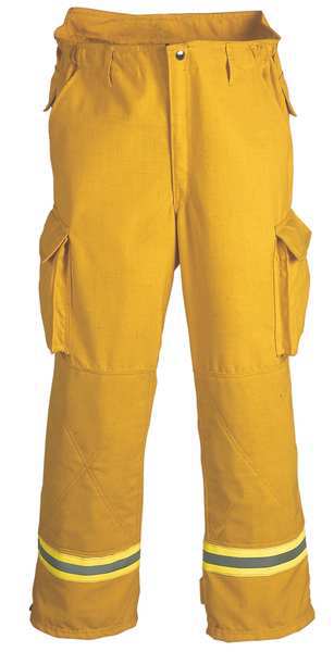 Turnout Pants, Yellow, XL, Inseam 31 In.