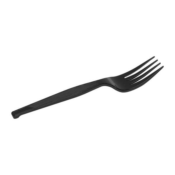 Disposable Fork, Black, Medium Weight, PK1000