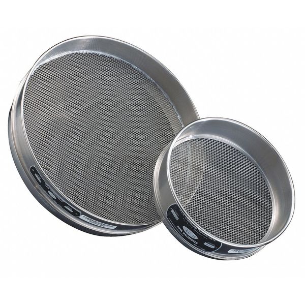 Sieve, #400, S/S, 12 In, Half Ht