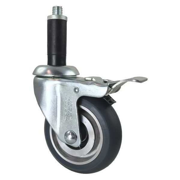 Swivel Stem Caster, Total Lock, Gray, 4