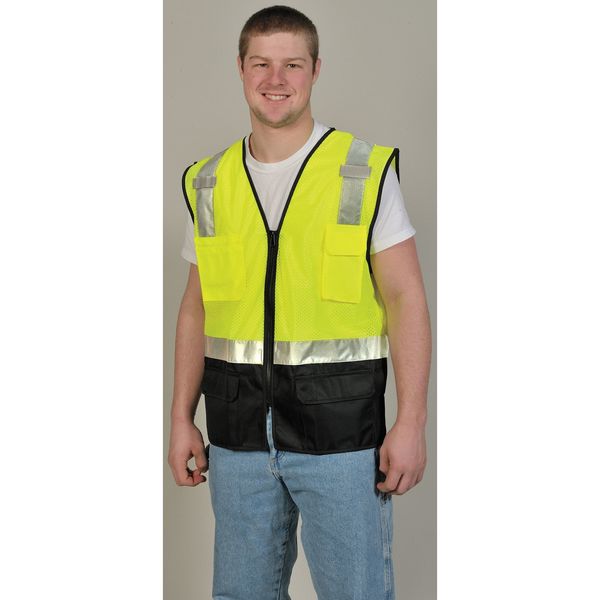 Vest, BlackBottom, Class 2, Lime, 2XL-3XL