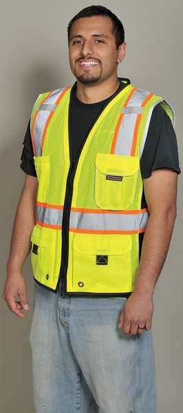 Vest, BlackBottom, Class 2, Lime, 2XL-3XL