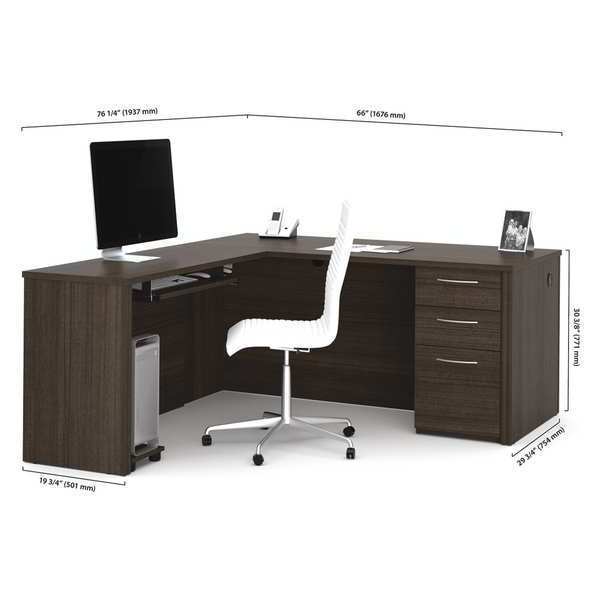 L Shaped Desk, 76.4