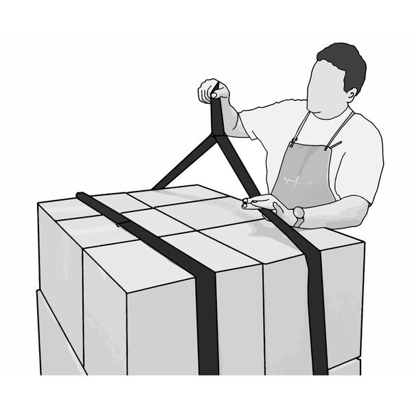 Cinch Strap, No Adhesive, 16 ft, 2 in Wd, Black, 10 PK