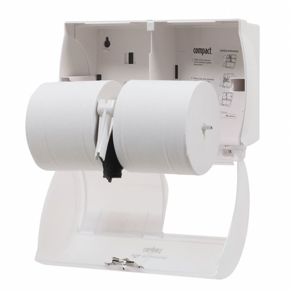Toilet Paper Dispr, Coreless, 7-1/8 In. H