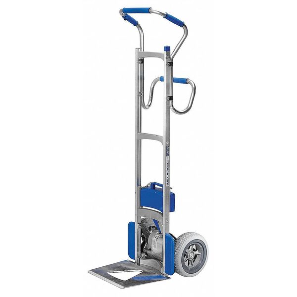 Stair Climb Hand Truck, Cap 375Lb, H 63 In