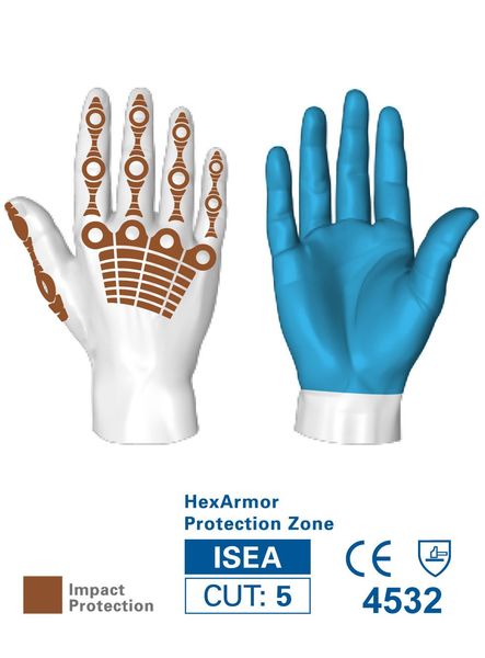Cut Resistant Impact Gloves, A8 Cut Level, Uncoated, S, 1 PR